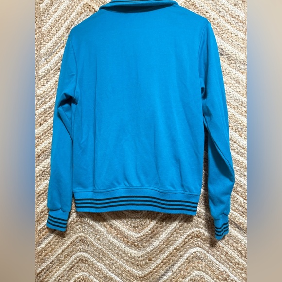 I-Run Collection Blue Activewear Jacket w/ Black Stripes,Zip Up,Size L - Picture 3 of 9
